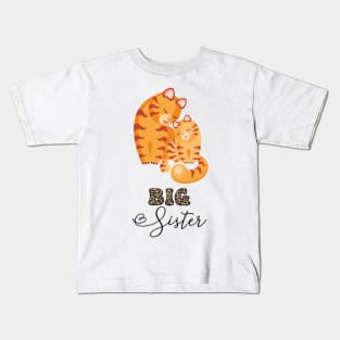 Cats Siblings Big Sister Kids T-Shirt